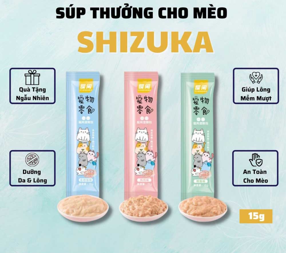 Súp thưởng Shizuka có 3 vị 3 màu